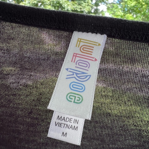 Lularoe long sleeve black top - Picture 2 of 3